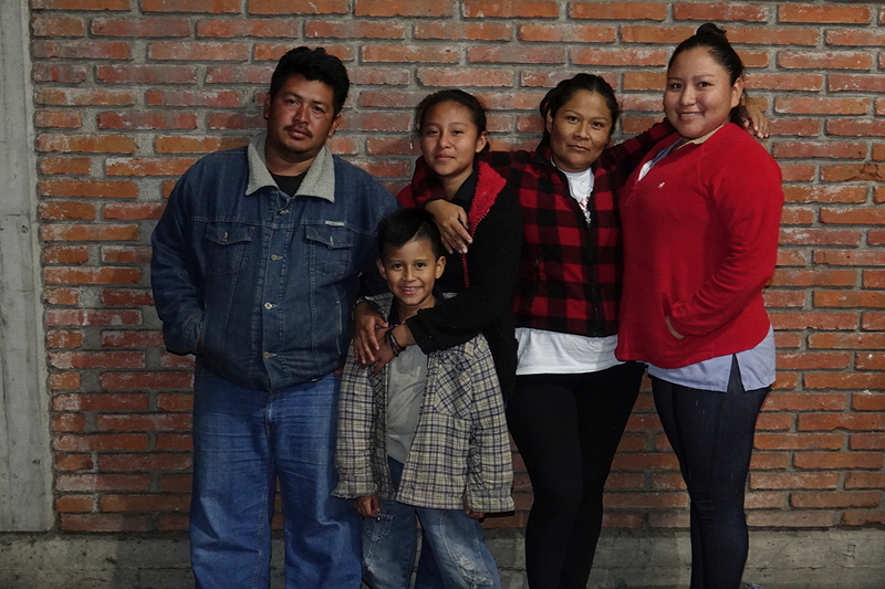 family in Oaxaca, Mexico