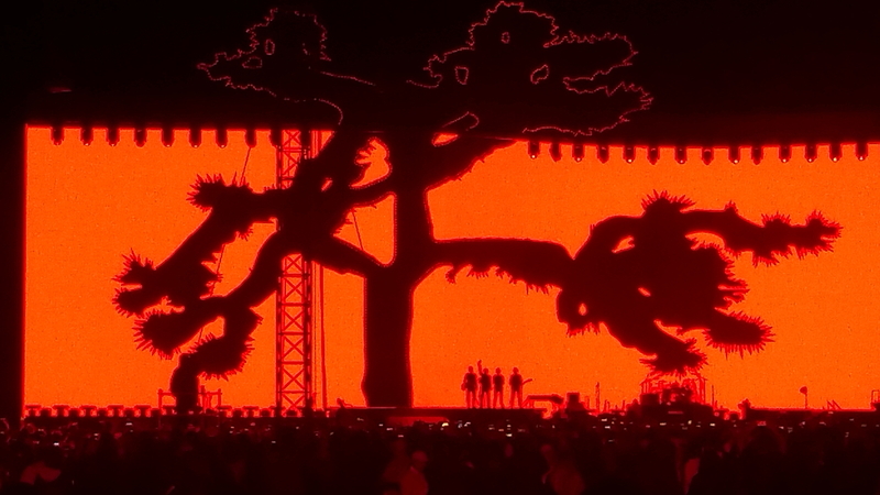 U2 on stage in Bogotá, Colombia
