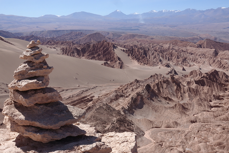 cairn at Valle de Marte, Chile